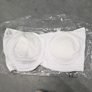 Rhonda Shear White Strapless Bandeau